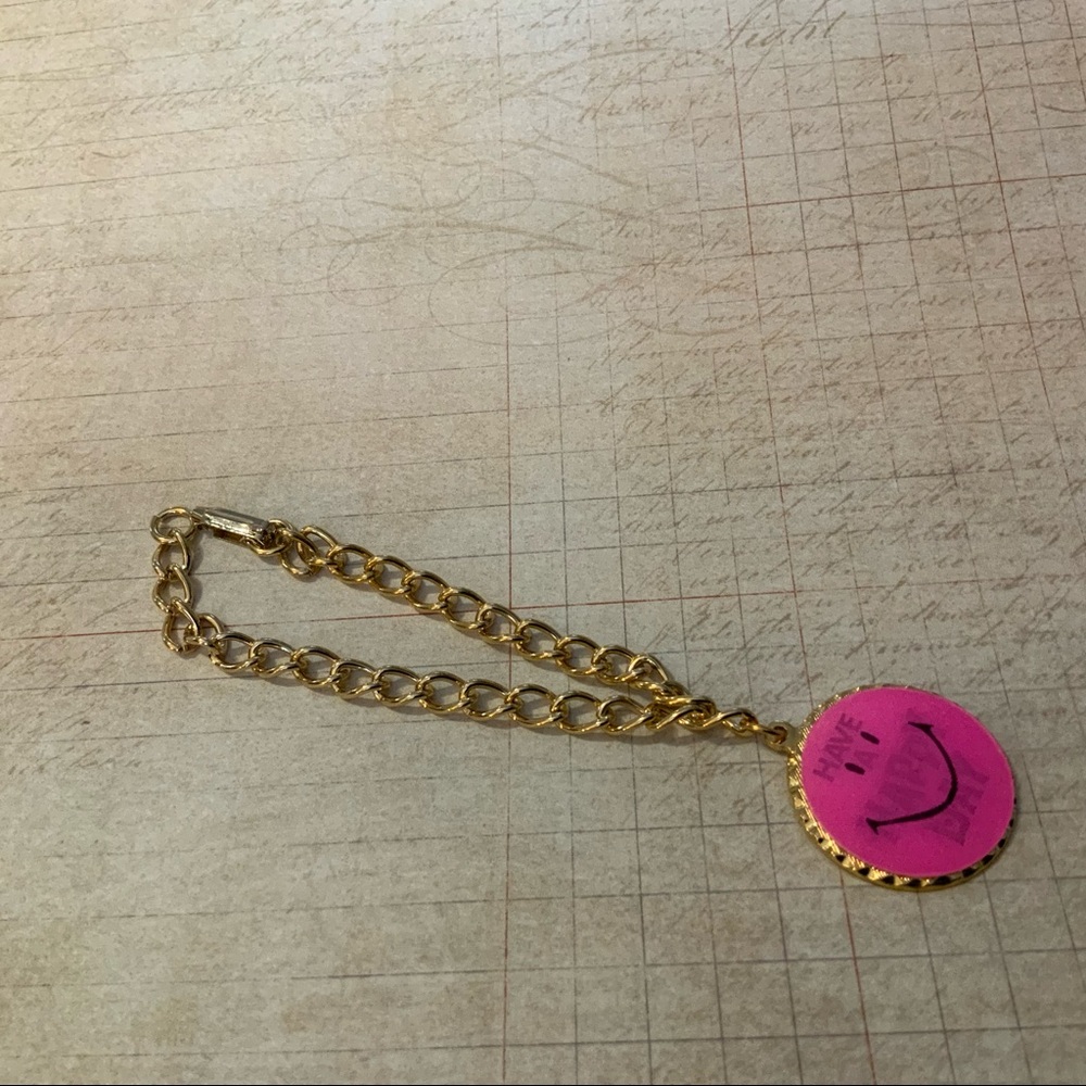 SMILEY HAVE A NICE DAY CHANGE IMAGE VERY VINTAGE BRACELET 70s - Picture 11 of 12